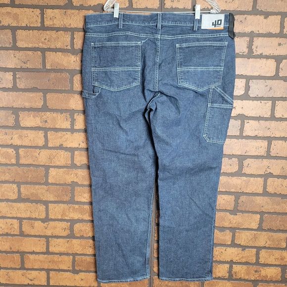 Duluth Trading‎ 40 Grit Jeans Men's 42x31 Blue Standard Fit Carpenter Workwear - Picture 3 of 8